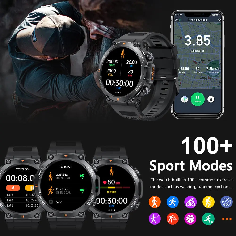 Smartwatch For Android IOS 400mAh